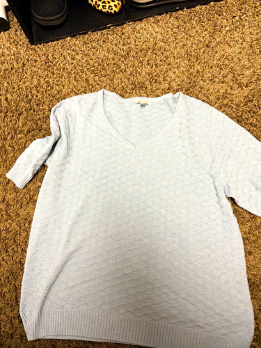 Ella moss blue - blue, textured