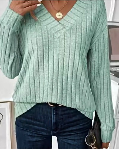 Women light green rib - women’s,