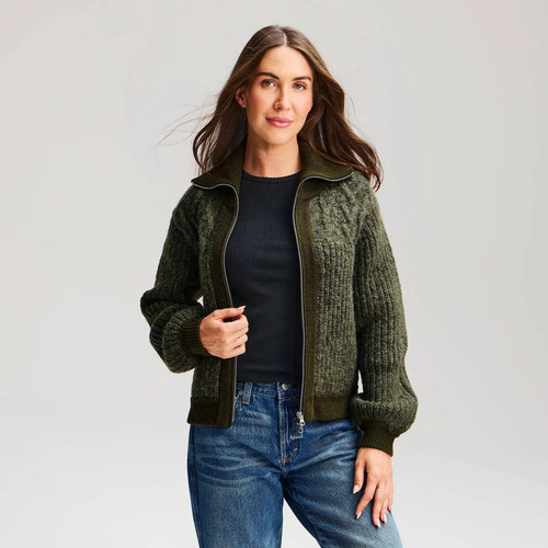 Women heritage cable - cable, bomber