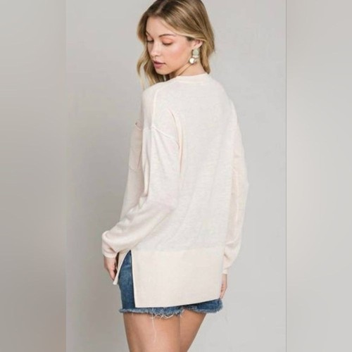 Cool sweater fine knit - -,